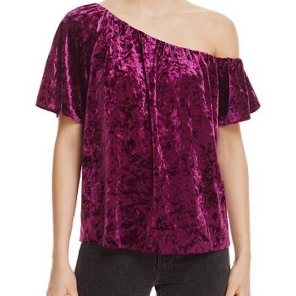 Cooper & Ella shirt‎ purple velvet NWT XS - Picture 7 of 7